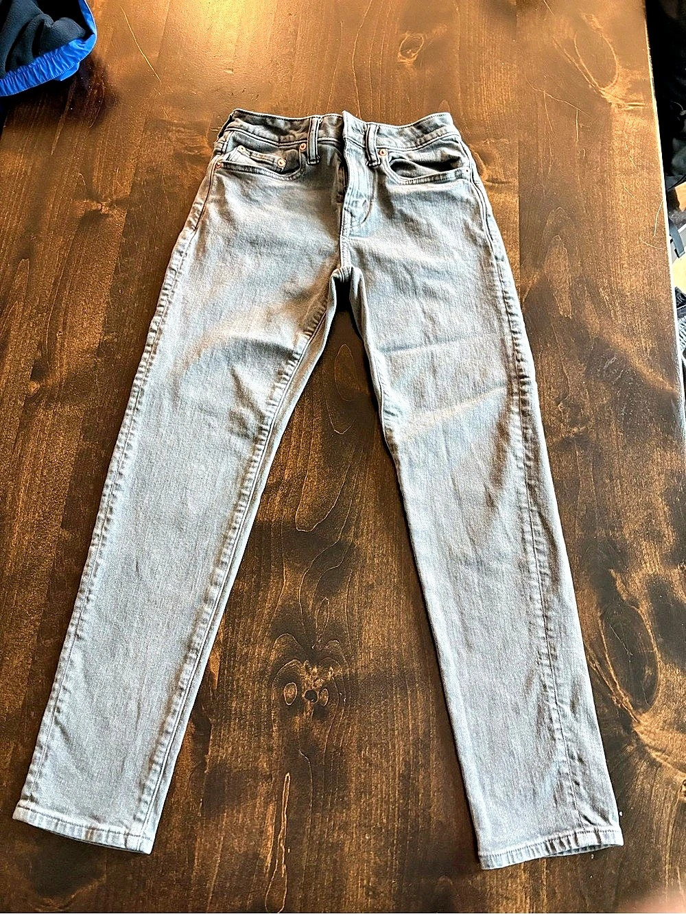 American Eagle EasyFlex Straight Leg Jeans Gray Waist 26 x 30